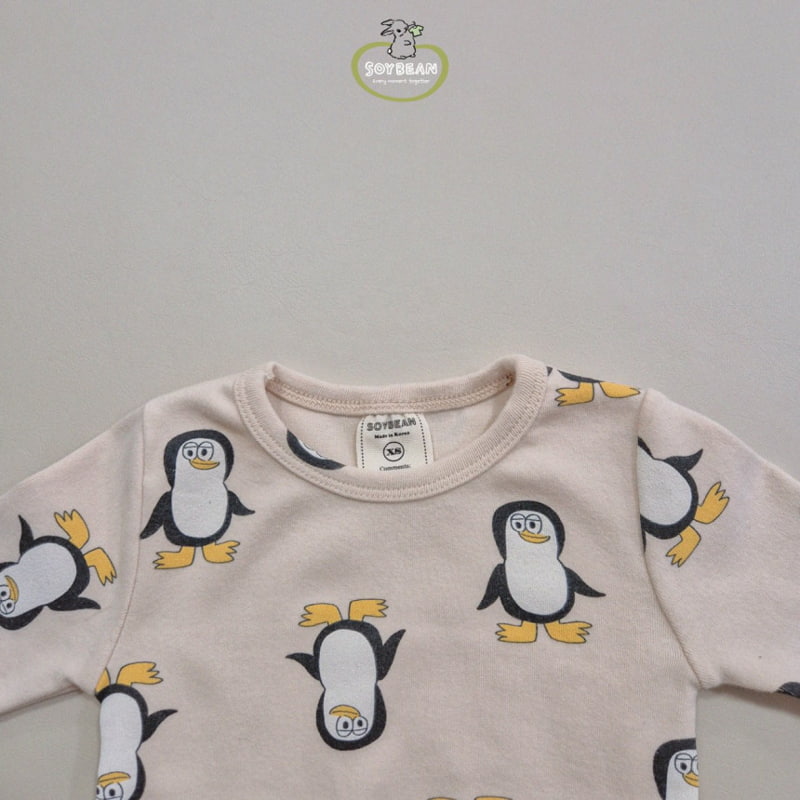 Soybean - Korean Children Fashion - #minifashionista - Brushed Penguin Loungewear - 9