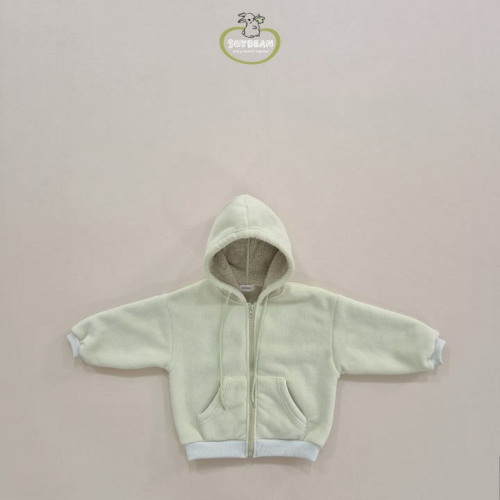 Soybean - Korean Children Fashion - #minifashionista - Super Fleece Hooded Zip-up - 7