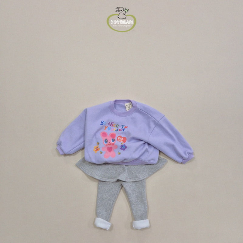 Soybean - Korean Children Fashion - #prettylittlegirls - Fleece Bunny Sweatshirt - 9