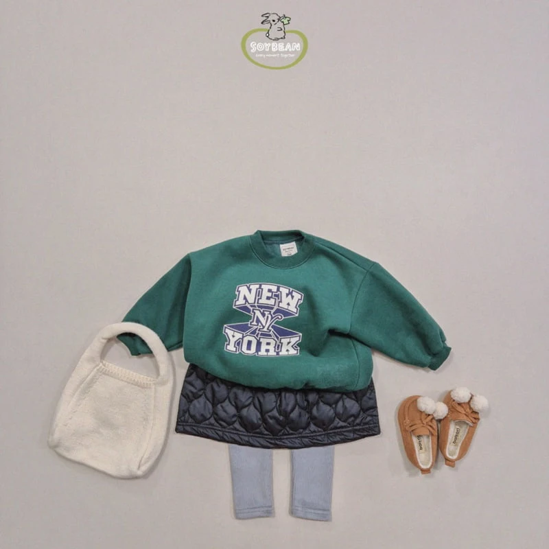 Soybean - Korean Children Fashion - #minifashionista - Fleece New York Sweatshirt - 4