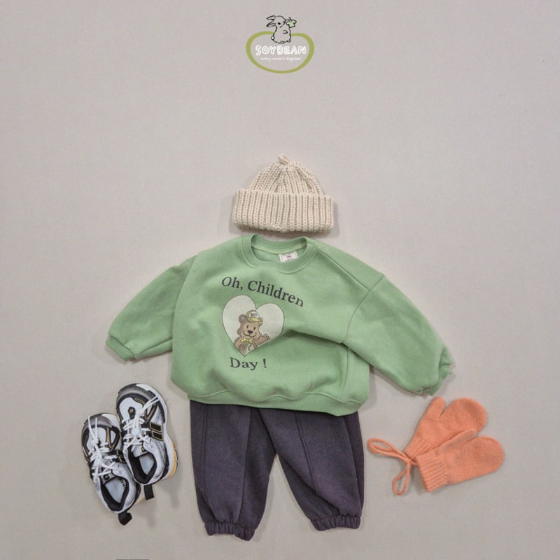 Soybean - Korean Children Fashion - #prettylittlegirls - Fleece Pintuck Jogger Pants - 5