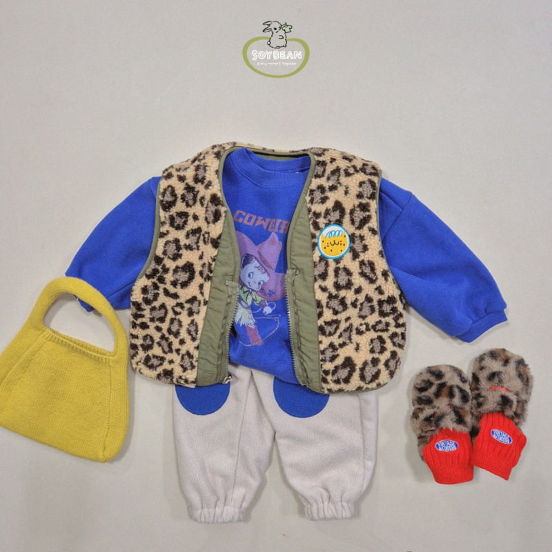 Soybean - Korean Children Fashion - #prettylittlegirls - Leopard Reversible Vest - 10