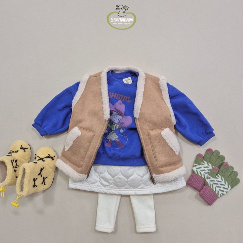 Soybean - Korean Children Fashion - #stylishchildhood - Fleece Mustang Vest - 9