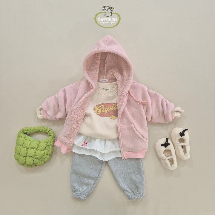 Soybean - Korean Children Fashion - #stylishchildhood - Super Fleece Hooded Zip-up - 11