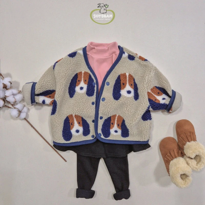 Soybean - Korean Children Fashion - #todddlerfashion - Doggy Fleece Jacket - 9