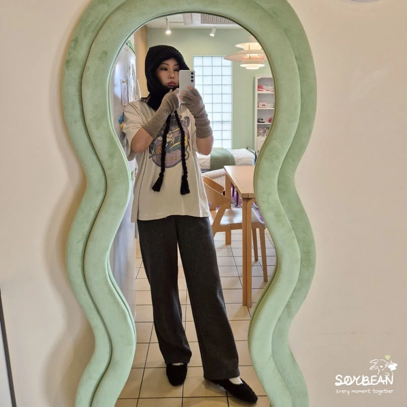 Soybean - Korean Women Fashion - #thatsdarling - Cozy Fleece Pants MOM - 8