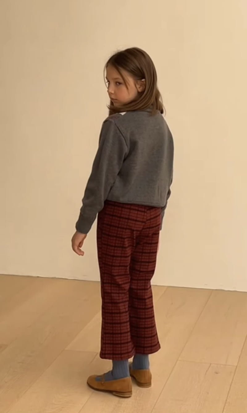 Soye - Korean Children Fashion - #kidzfashiontrend - Bell Warm Check Pants - 6