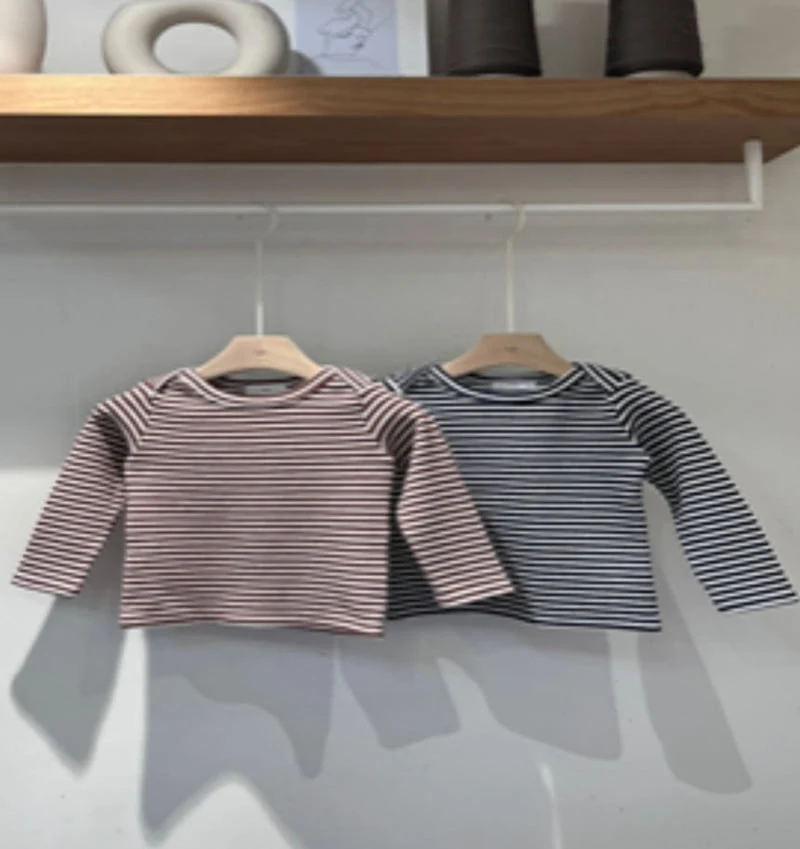 Soye - Korean Children Fashion - #magicofchildhood - Stripe Bone Tee