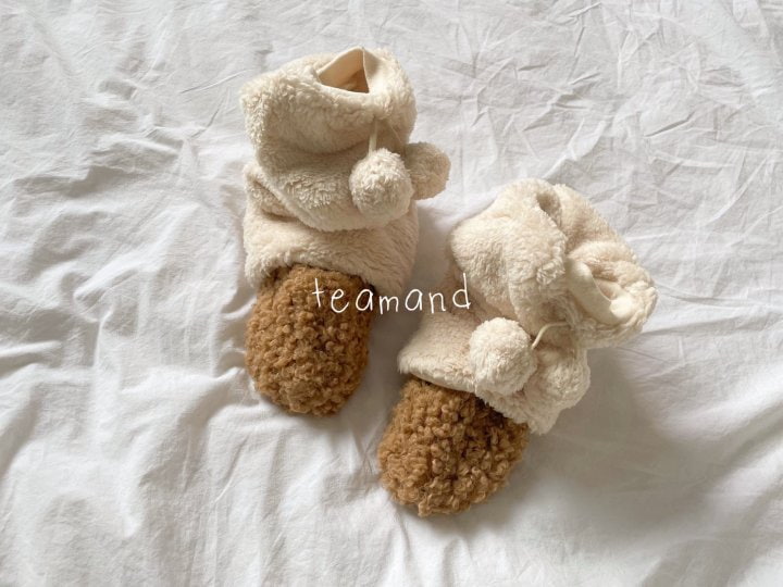 Teamand - Korean Children Fashion - #minifashionista - Pom Pom Leg Warmers - 3