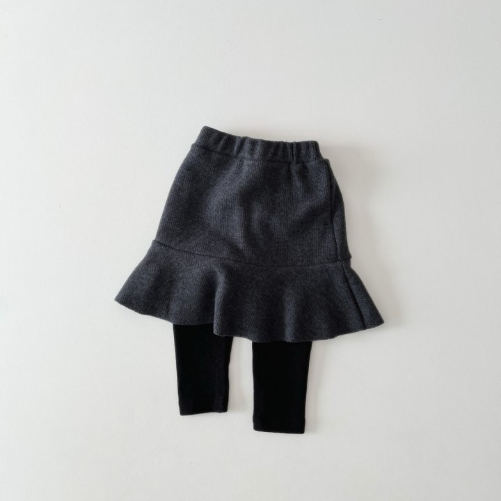 The Little Ove - Korean Children Fashion - #designkidswear - Knit Skirt Leggings Top Bottom Set - 11