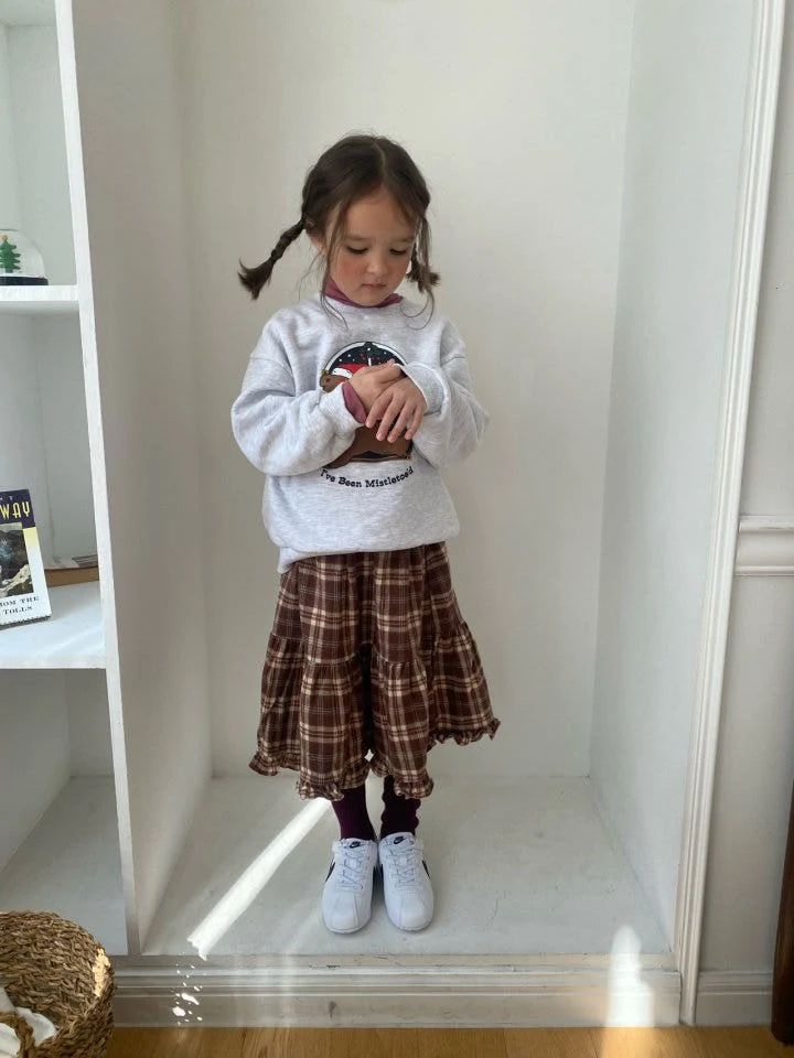 The Little Ove - Korean Children Fashion - #discoveringself - Check Skirt - 2