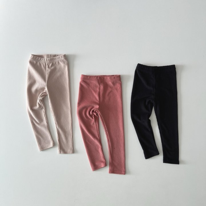 The Little Ove - Korean Children Fashion - #kidzfashiontrend - Ribbed Leggings