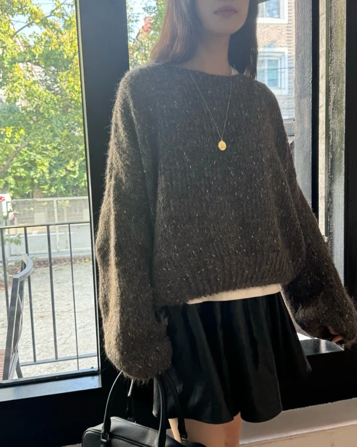 Theres - Korean Women Fashion - #momslook - Wool Bocassi Sweater - 9