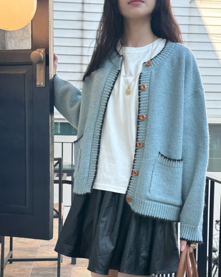 Theres - Korean Women Fashion - #shopsmall - Line Cardigan - 8