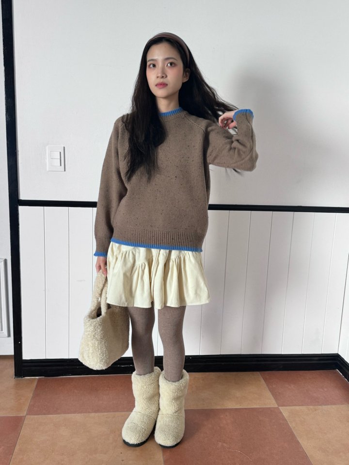 Theres - Korean Women Fashion - #shopsmall - Line Knit Sweater - 7