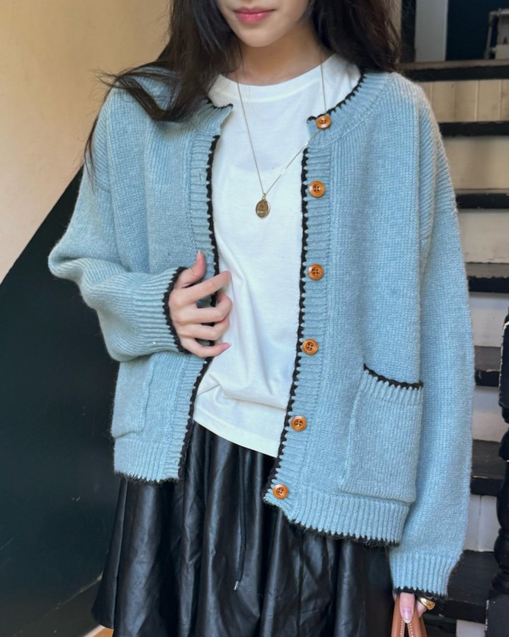 Theres - Korean Women Fashion - #thatsdarling - Line Cardigan - 9