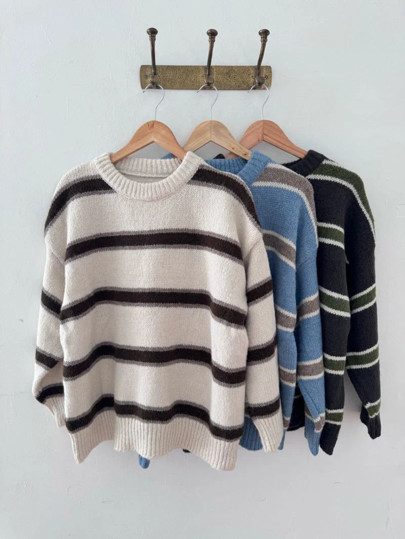 Theres - Korean Women Fashion - #thelittlethings - Colored Stripe Knit Sweater - 12