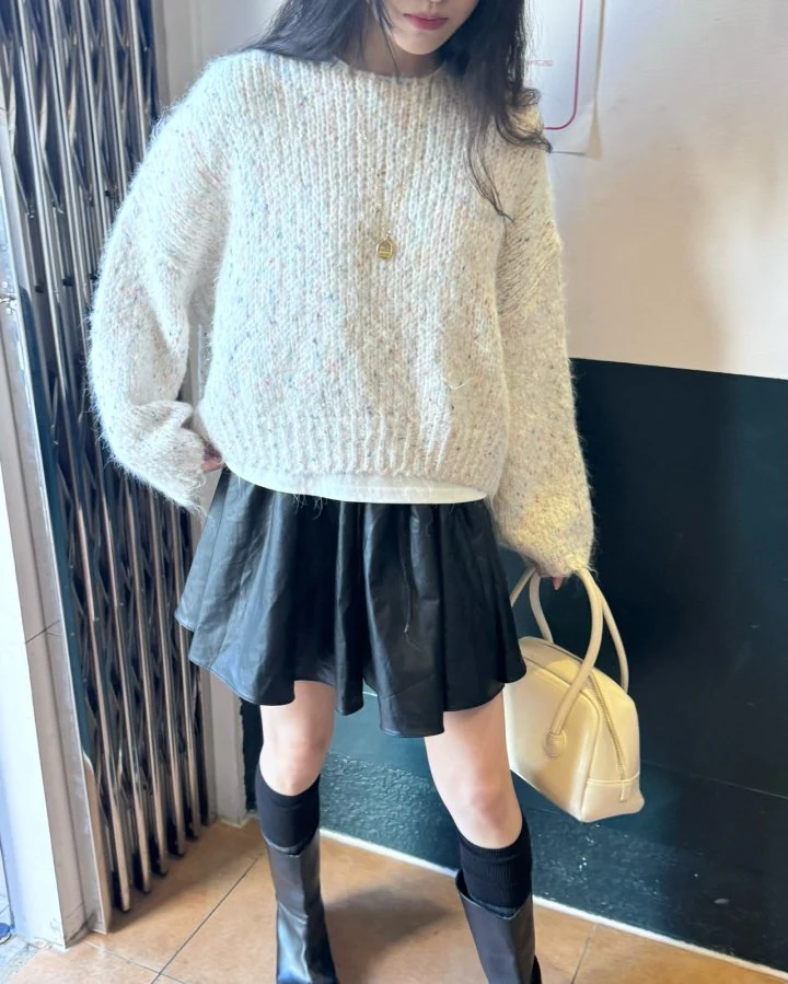 Theres - Korean Women Fashion - #vintagekidsstyle - Wool Bocassi Sweater - 2