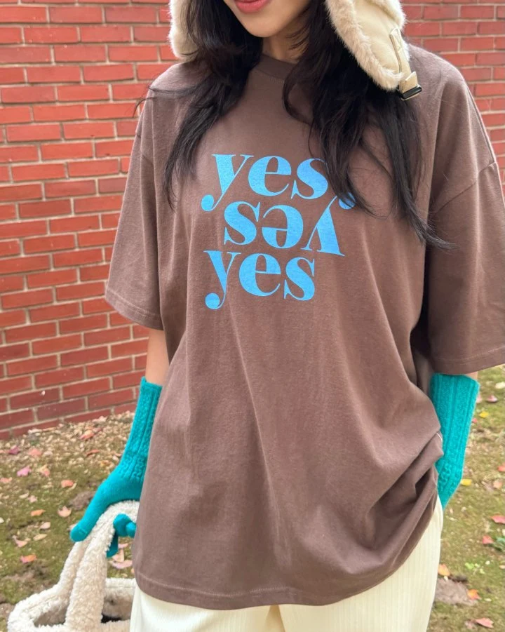 Theres - Korean Women Fashion - #womensfashion - Yes Tee - 3