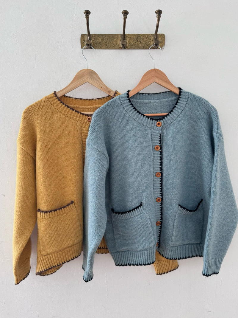 Theres - Korean Women Fashion - #womensfashion - Line Cardigan - 12