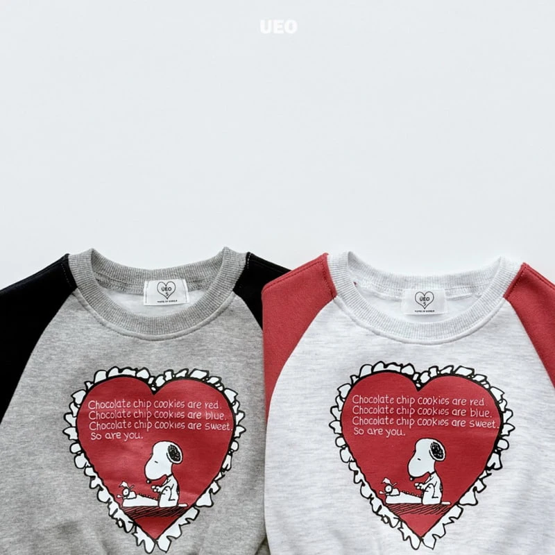 U Eo - Korean Children Fashion - #Kfashion4kids - Raglan Heart Sweatshirt - 2