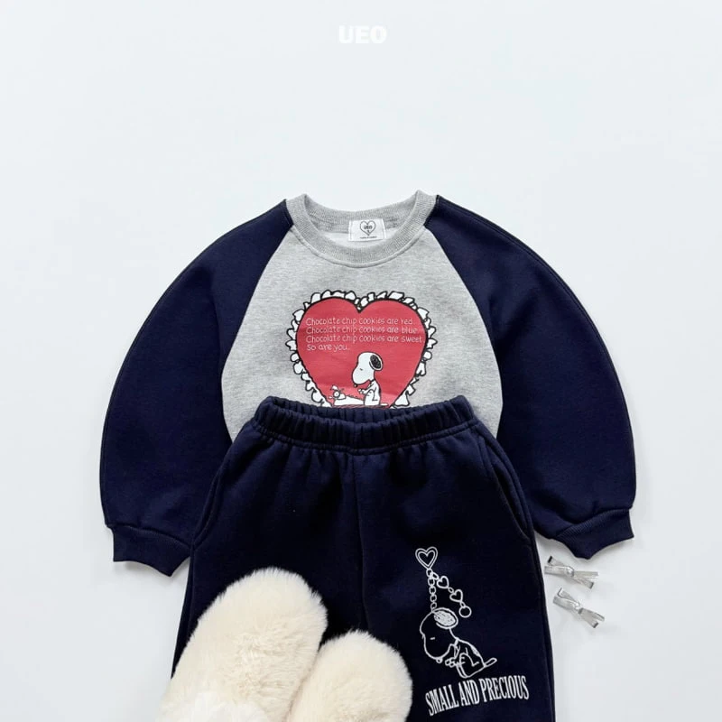 U Eo - Korean Children Fashion - #childofig - Raglan Heart Sweatshirt - 8