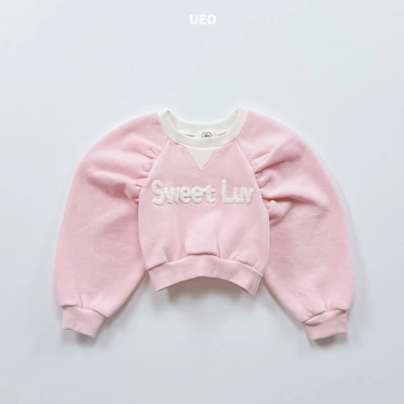 U Eo - Korean Children Fashion - #prettylittlegirls - Sweet Love Shirring Sweatshirt - 4