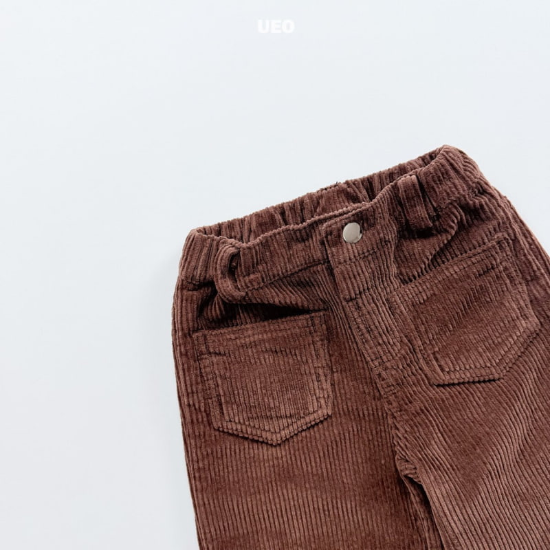 U Eo - Korean Children Fashion - #childofig - Corduroy Pocket Bootcut Pants - 6