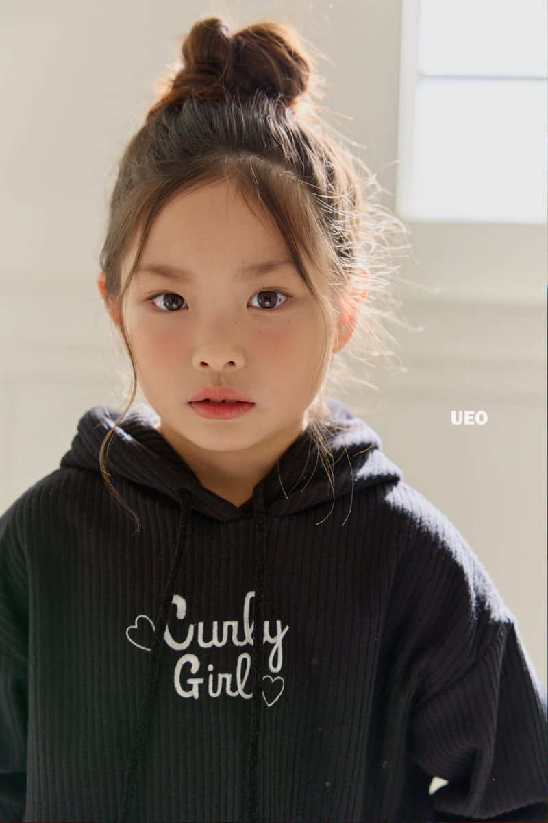 U Eo - Korean Children Fashion - #childrensboutique - Curly Ribbed Fleece Hood - 11