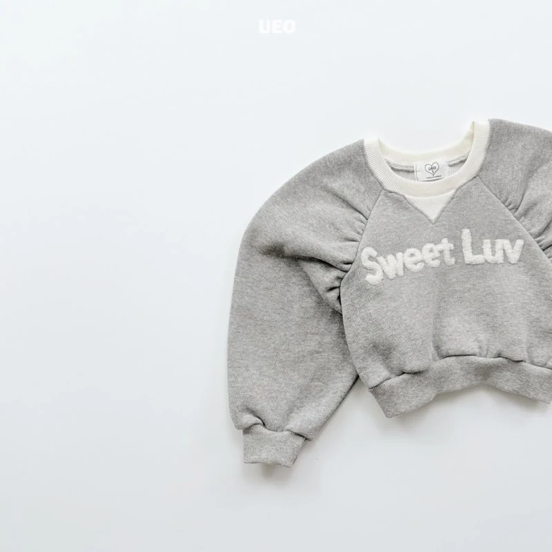 U Eo - Korean Children Fashion - #childrensboutique - Sweet Love Shirring Sweatshirt - 6