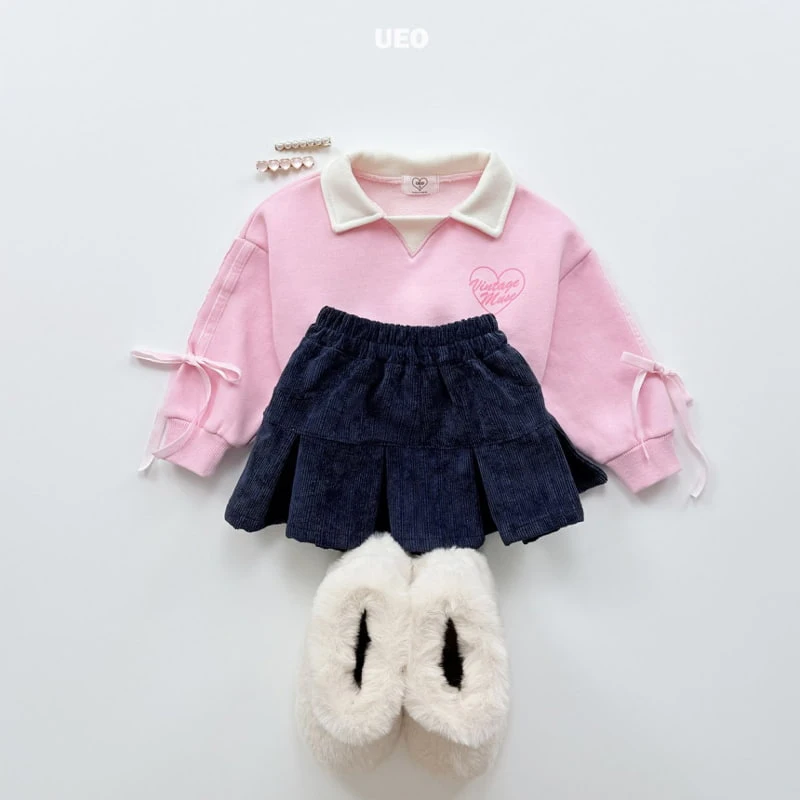 U Eo - Korean Children Fashion - #childrensboutique - Muse Ribbon Collar Sweatshirt - 5