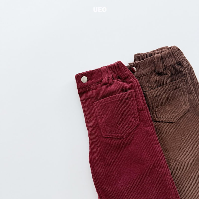 U Eo - Korean Children Fashion - #childrensboutique - Corduroy Pocket Bootcut Pants - 7