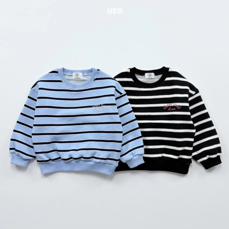 U Eo - Korean Children Fashion - #discoveringself - Stripe Sweatshirt