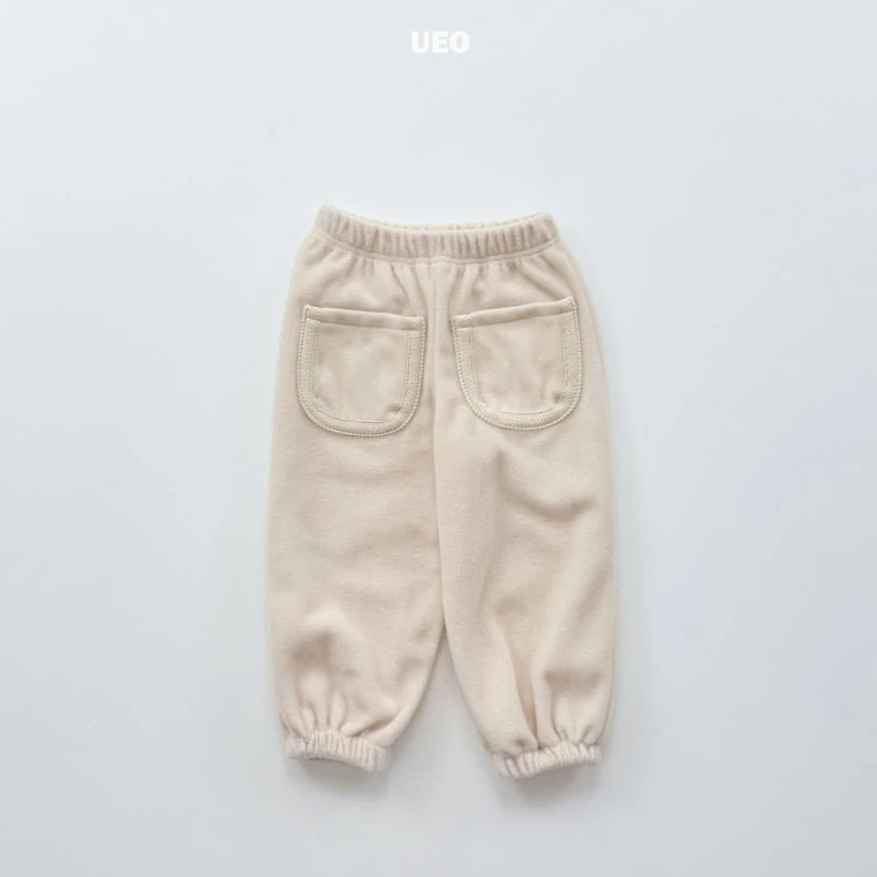 U Eo - Korean Children Fashion - #fashionkids - Fleece Pocket Jogger Pants - 2