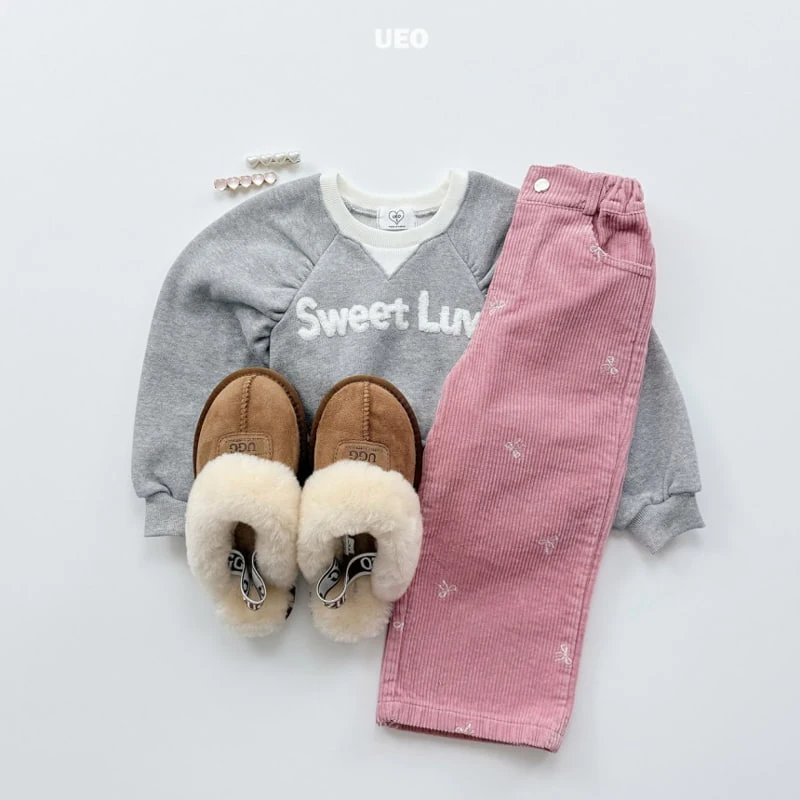 U Eo - Korean Children Fashion - #fashionkids - Sweet Love Shirring Sweatshirt - 9