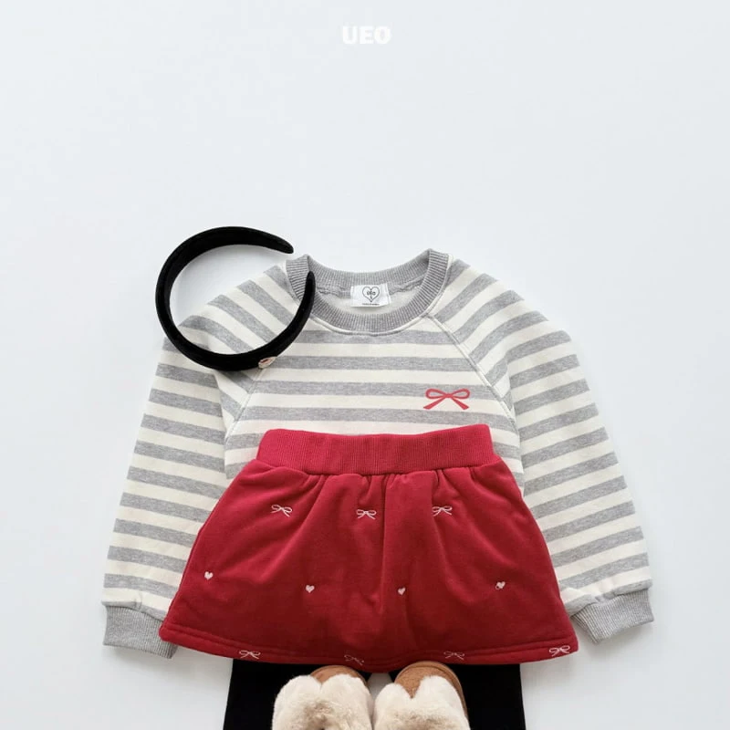 U Eo - Korean Children Fashion - #fashionkids - Petite Ribbon Puff Sweatshirt - 7