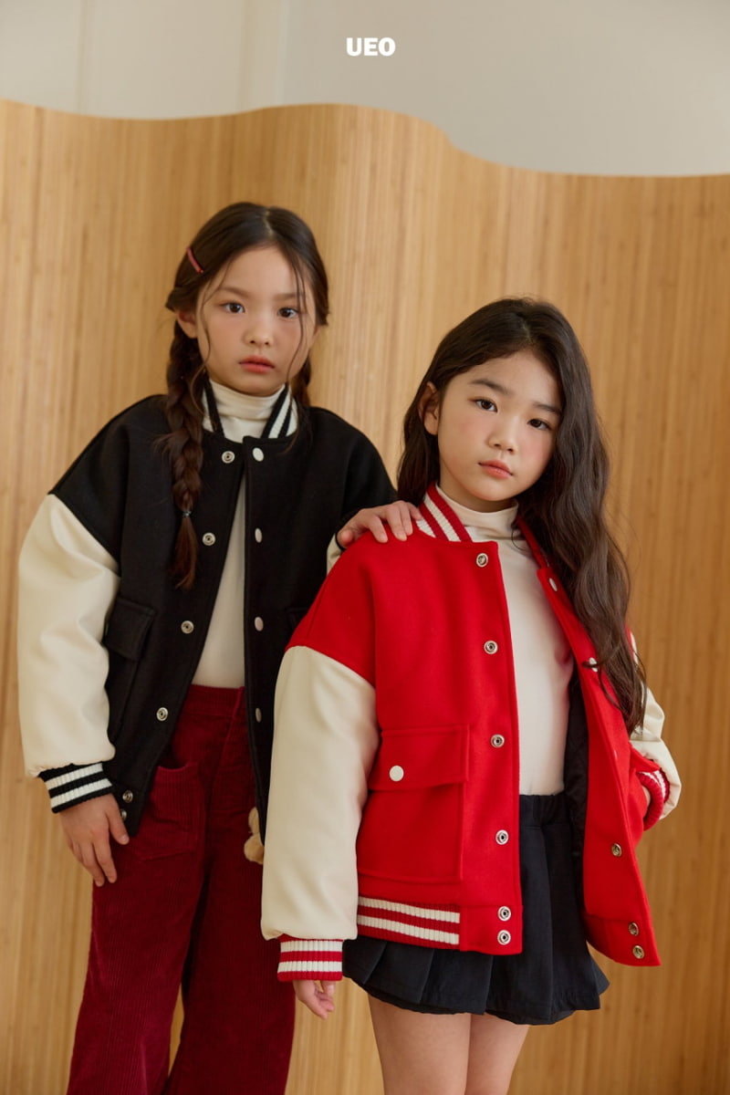 U Eo - Korean Children Fashion - #kidsshorts - Campus Lover Varsity Jacket - 11