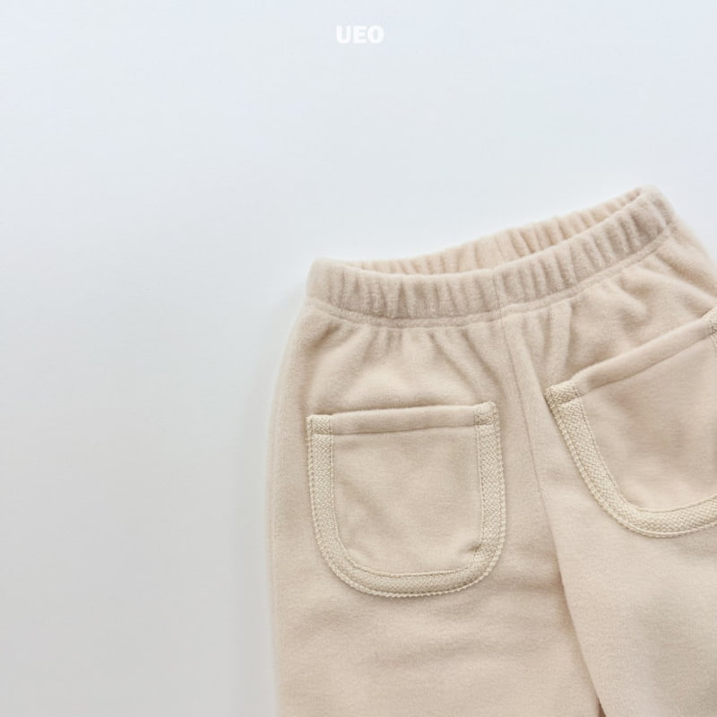 U Eo - Korean Children Fashion - #kidsshorts - Fleece Pocket Jogger Pants - 3