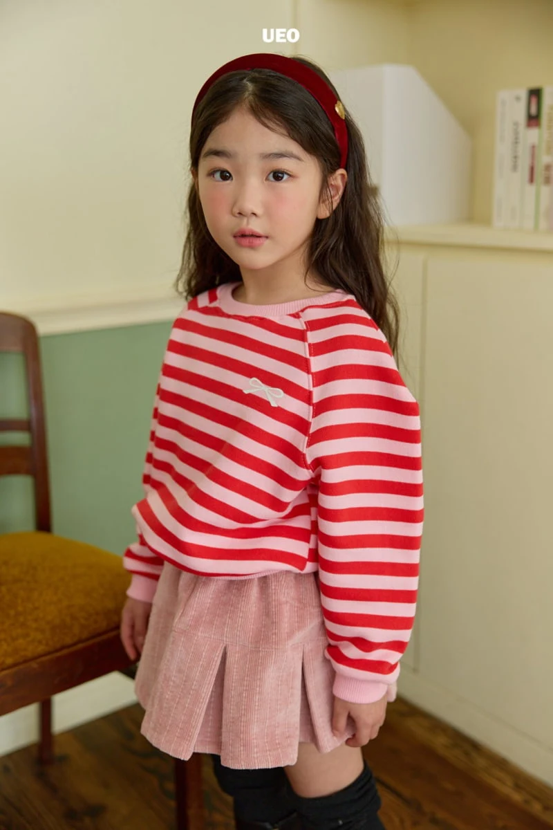 U Eo - Korean Children Fashion - #kidsshorts - Petite Ribbon Puff Sweatshirt - 8