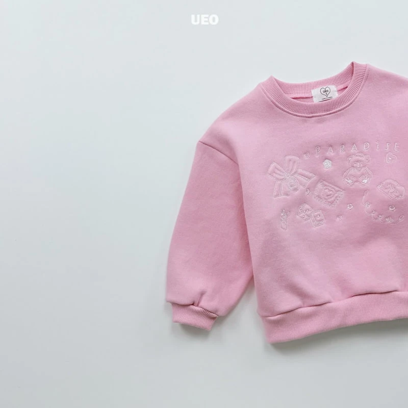 U Eo - Korean Children Fashion - #kidsshorts - Pastel Bear Sweatshirt - 7