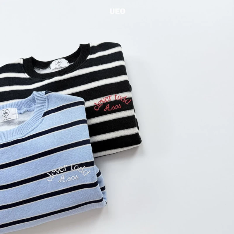 U Eo - Korean Children Fashion - #kidsshorts - Stripe Sweatshirt - 3