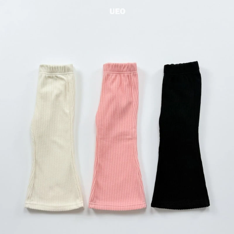 U Eo - Korean Children Fashion - #kidsstore - Ribbed Fleece Bootcut Pants