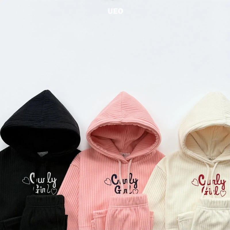 U Eo - Korean Children Fashion - #kidzfashiontrend - Curly Ribbed Fleece Hood - 3