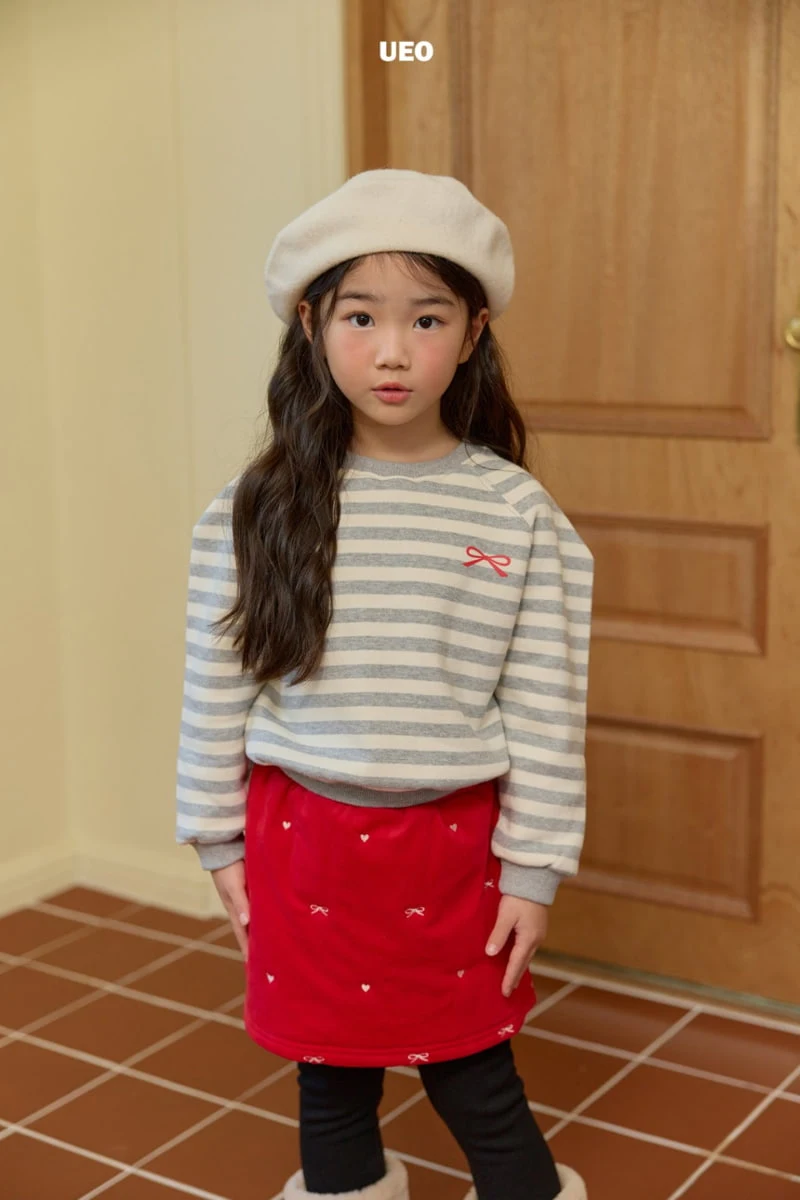 U Eo - Korean Children Fashion - #kidzfashiontrend - Petite Ribbon Puff Sweatshirt - 10