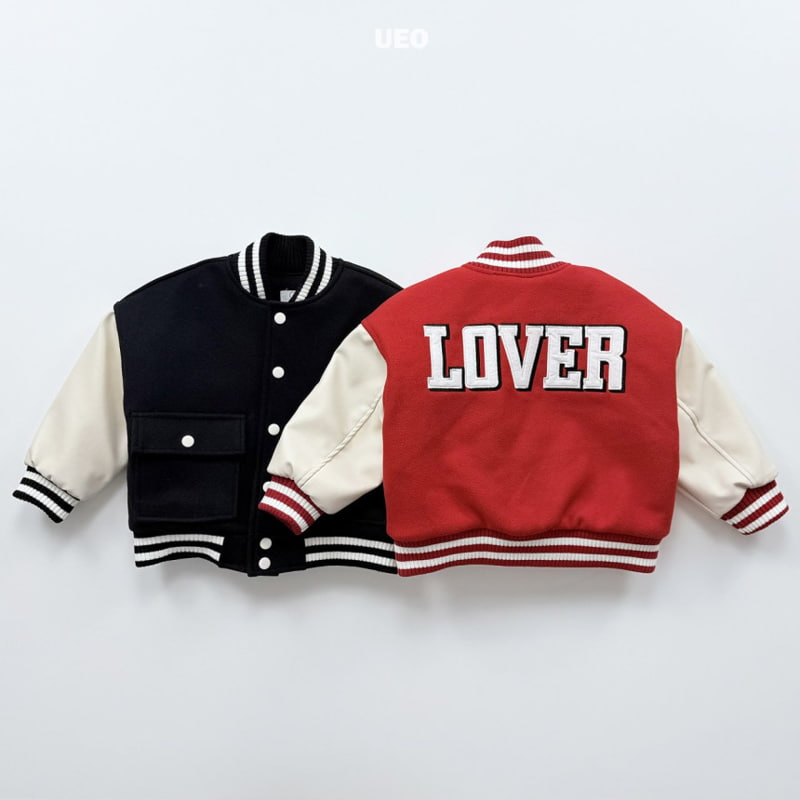 U Eo - Korean Children Fashion - #minifashionista - Campus Lover Varsity Jacket