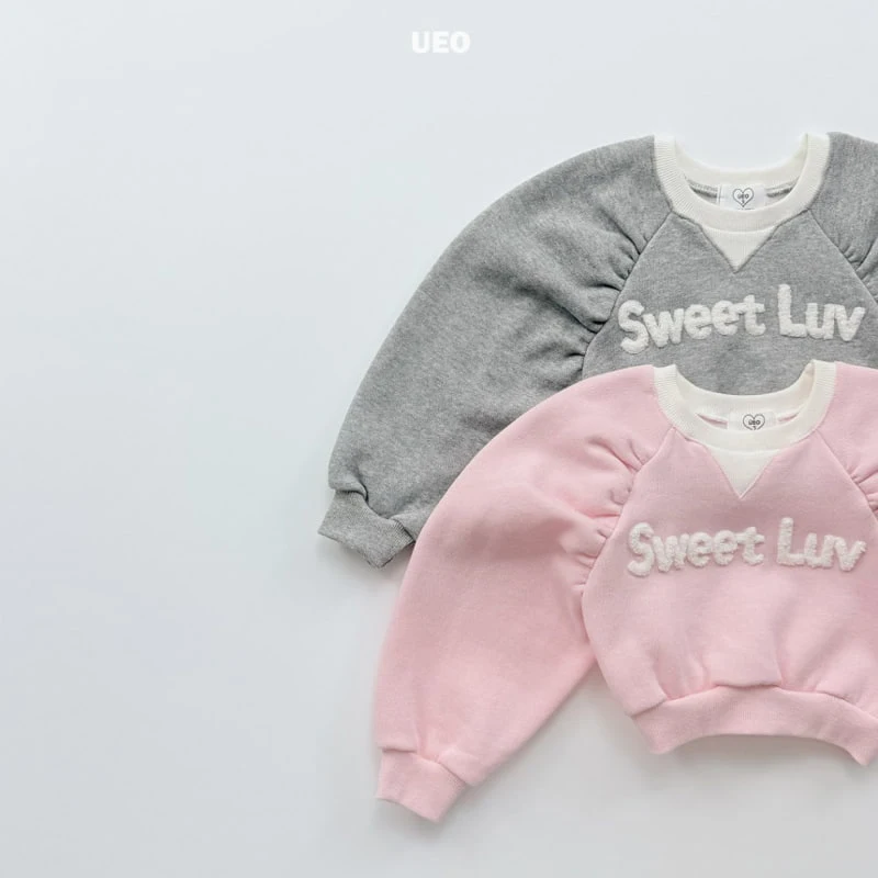 U Eo - Korean Children Fashion - #minifashionista - Sweet Love Shirring Sweatshirt - 2