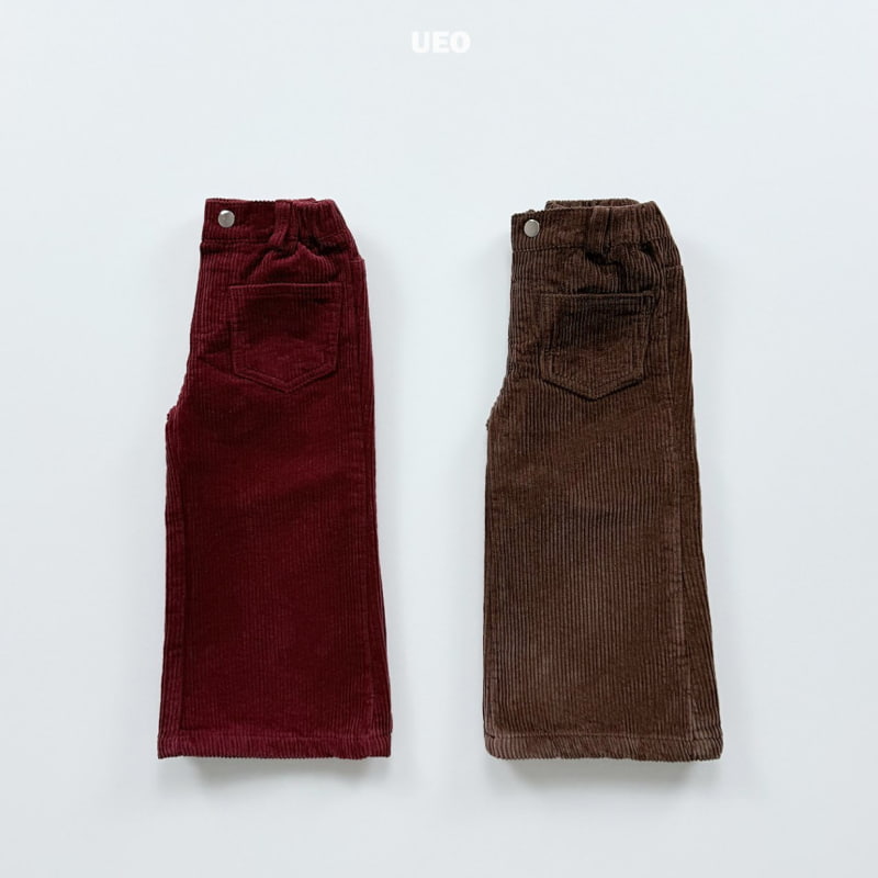 U Eo - Korean Children Fashion - #minifashionista - Corduroy Pocket Bootcut Pants