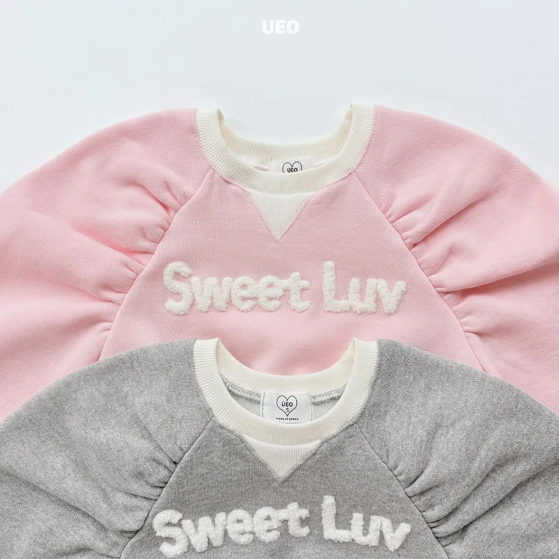 U Eo - Korean Children Fashion - #prettylittlegirls - Sweet Love Shirring Sweatshirt - 3