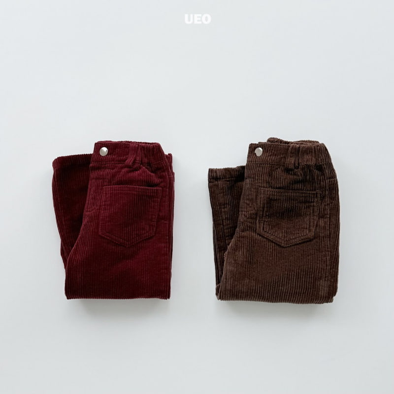 U Eo - Korean Children Fashion - #prettylittlegirls - Corduroy Pocket Bootcut Pants - 2