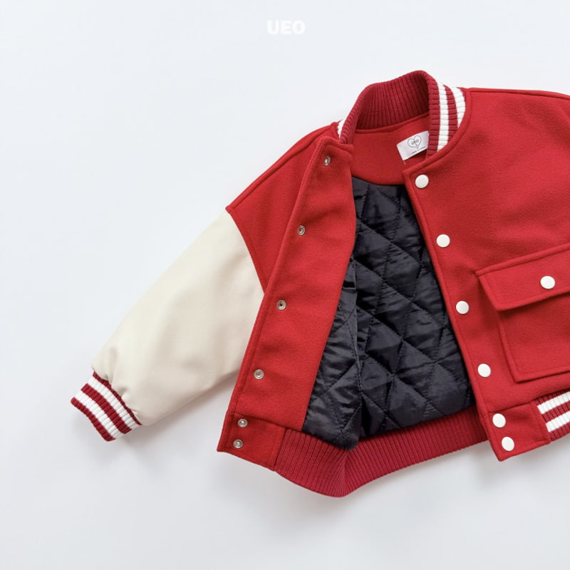 U Eo - Korean Children Fashion - #stylishchildhood - Campus Lover Varsity Jacket - 5